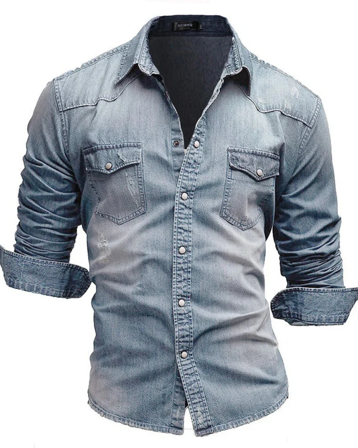 Vintém d'Ouro - Camisa de jeans