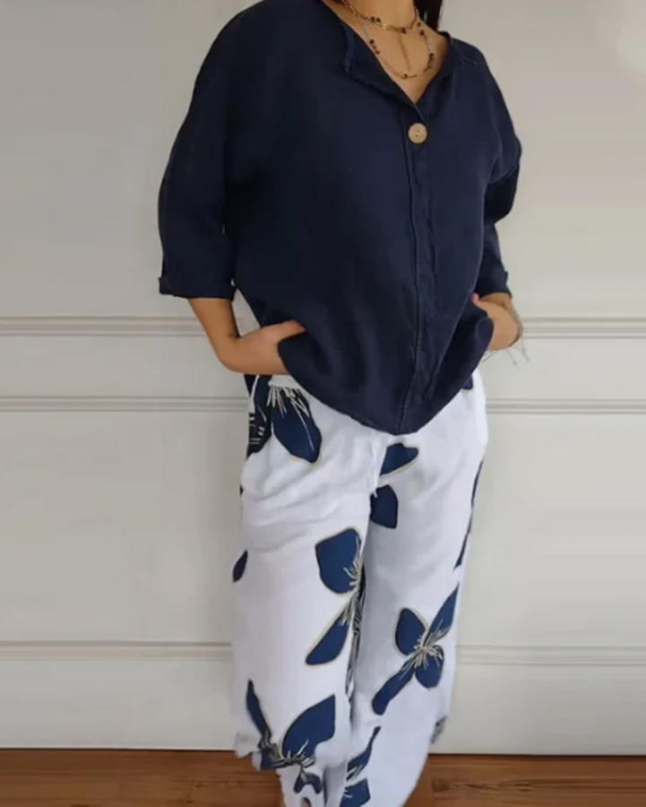 Vintém d'Ouro - Conjunto de blusa e calça