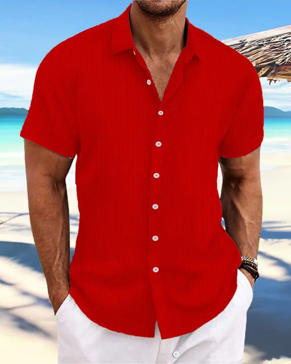 Vintém d'Ouro - Camisa casual de manga curta