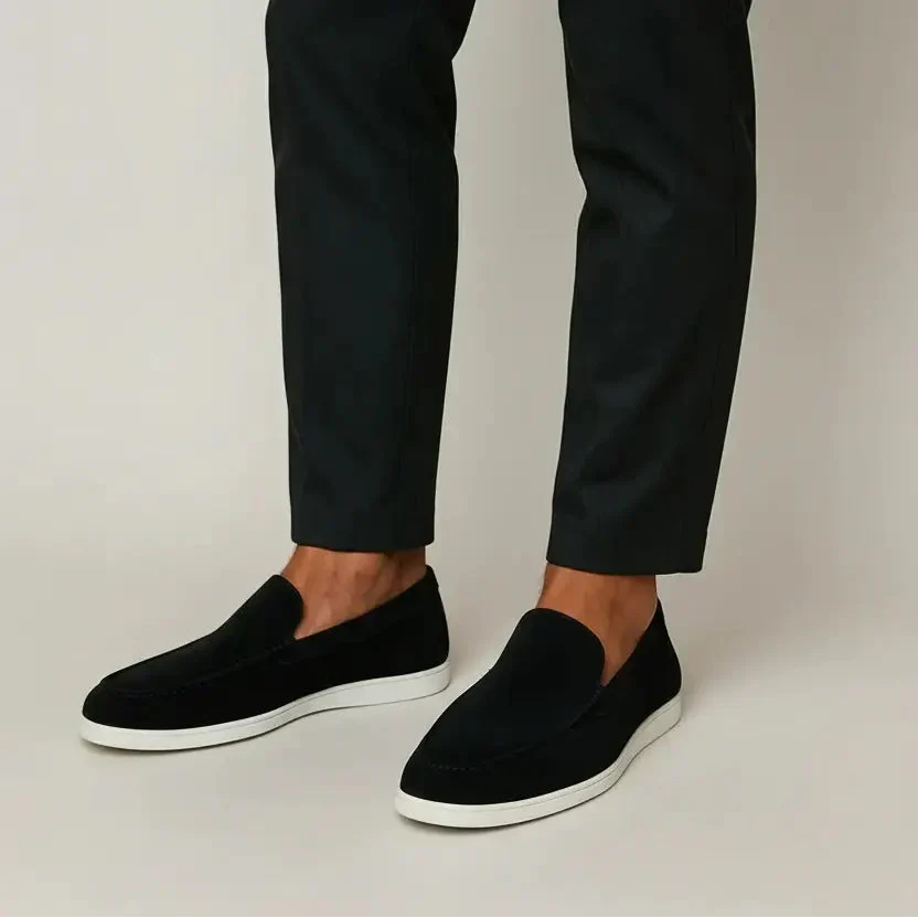 Vintém d'Ouro - Mocassim Elegante em Camurça