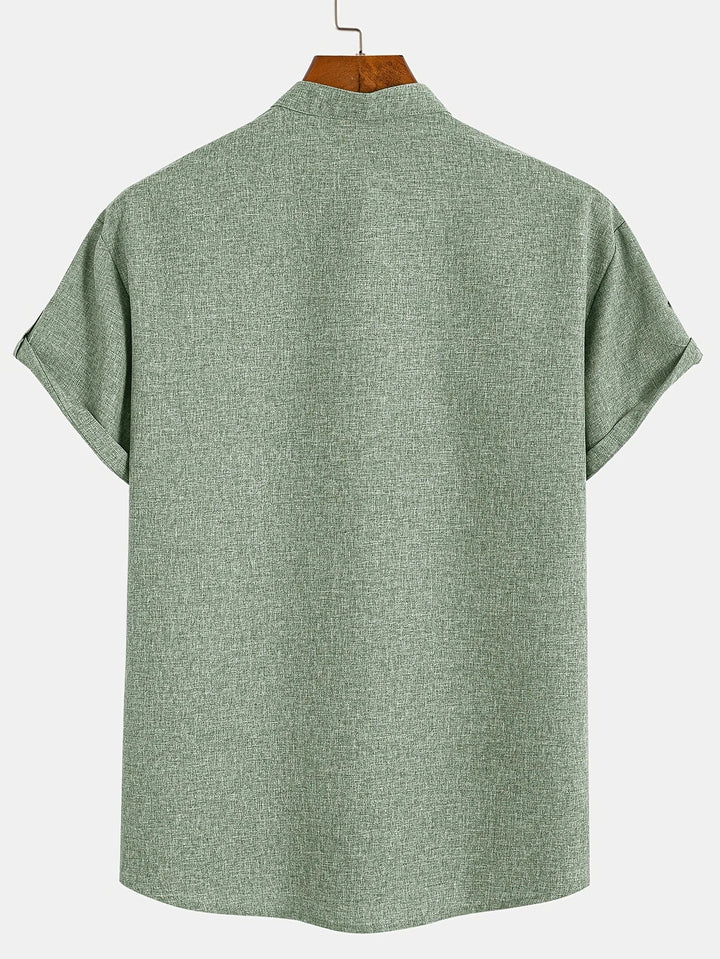 Vintém d'Ouro - Camisa Elegante com Colarinho Moderno