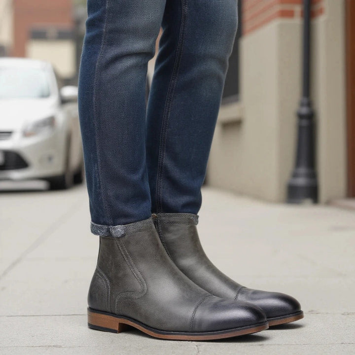 Vintém d'Ouro - Botas Chelsea em couro