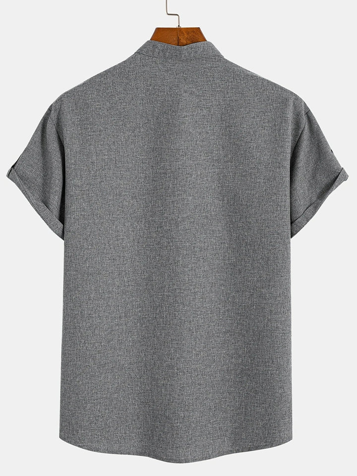 Vintém d'Ouro - Camisa Elegante com Colarinho Moderno