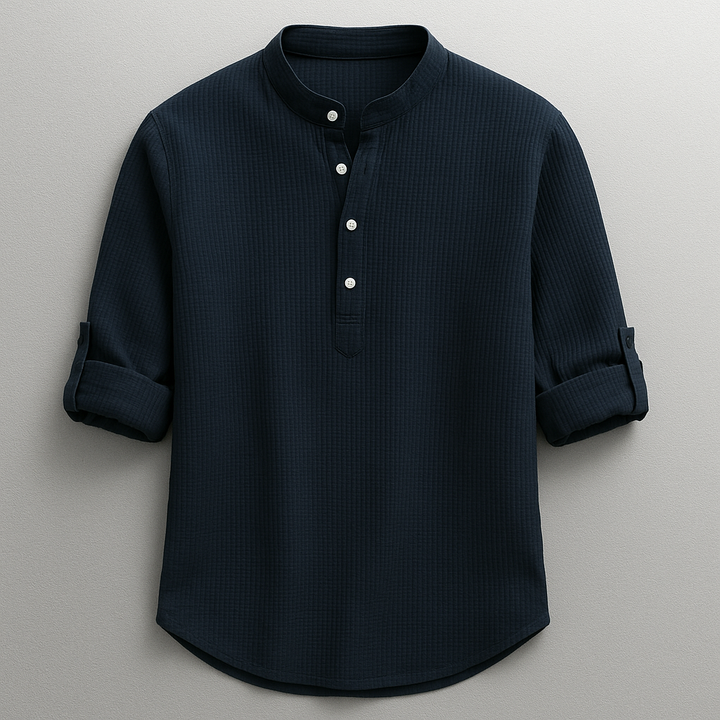 Vintém d'Ouro - Polo Henley Casual