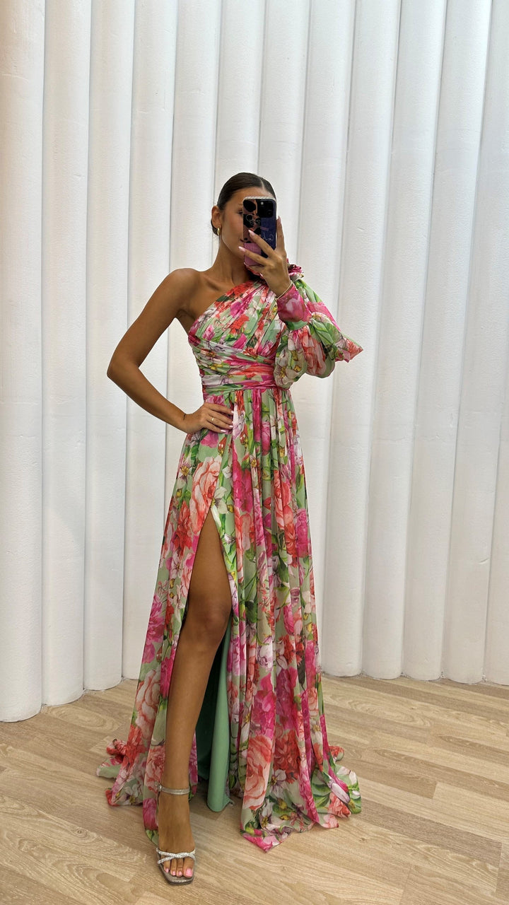 Vintém d'Ouro - Vestido Elegante e Fluido