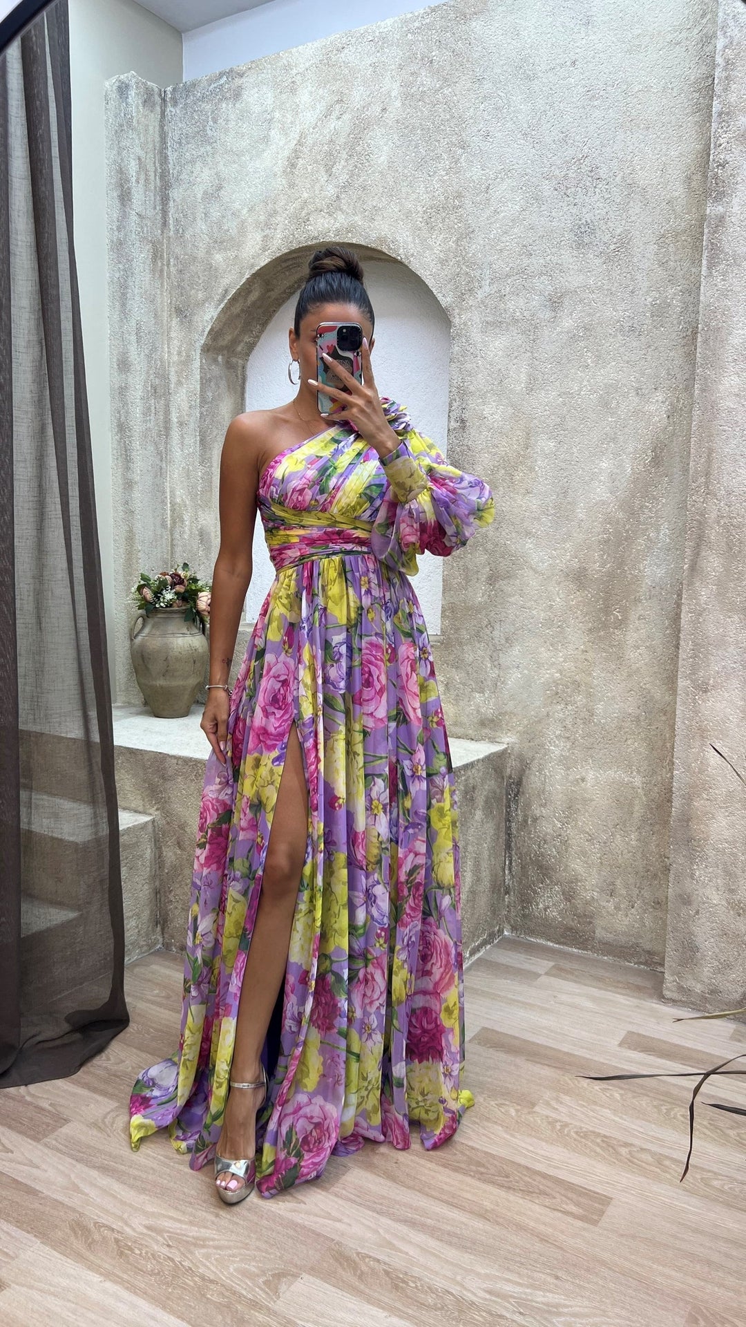Vintém d'Ouro - Vestido Elegante e Fluido