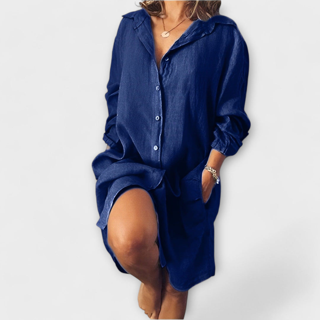 Vintém d'Ouro - Blusa casual de linho