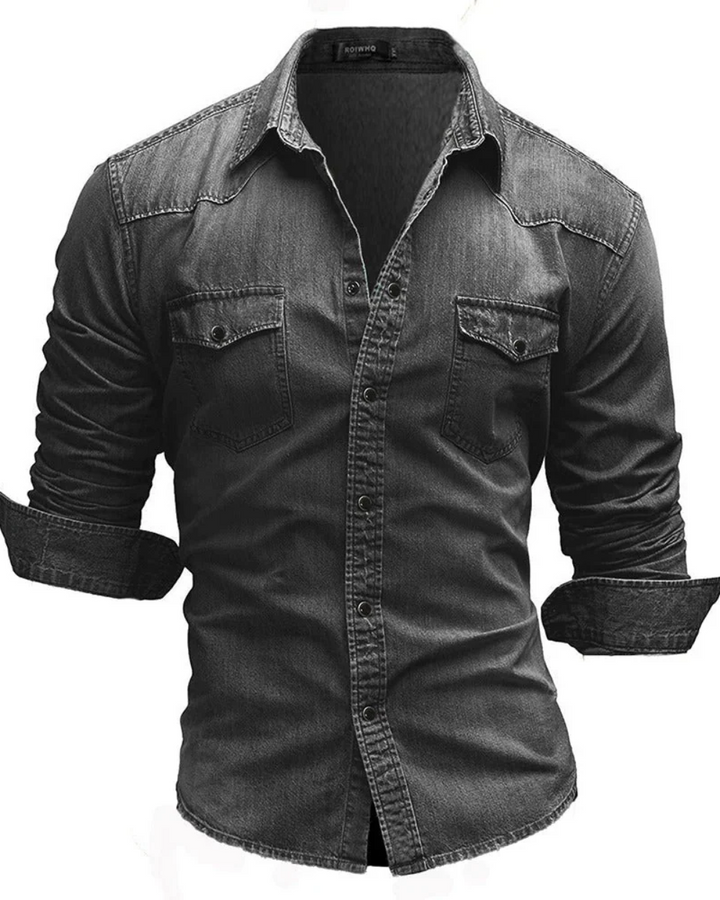 Vintém d'Ouro - Camisa de jeans