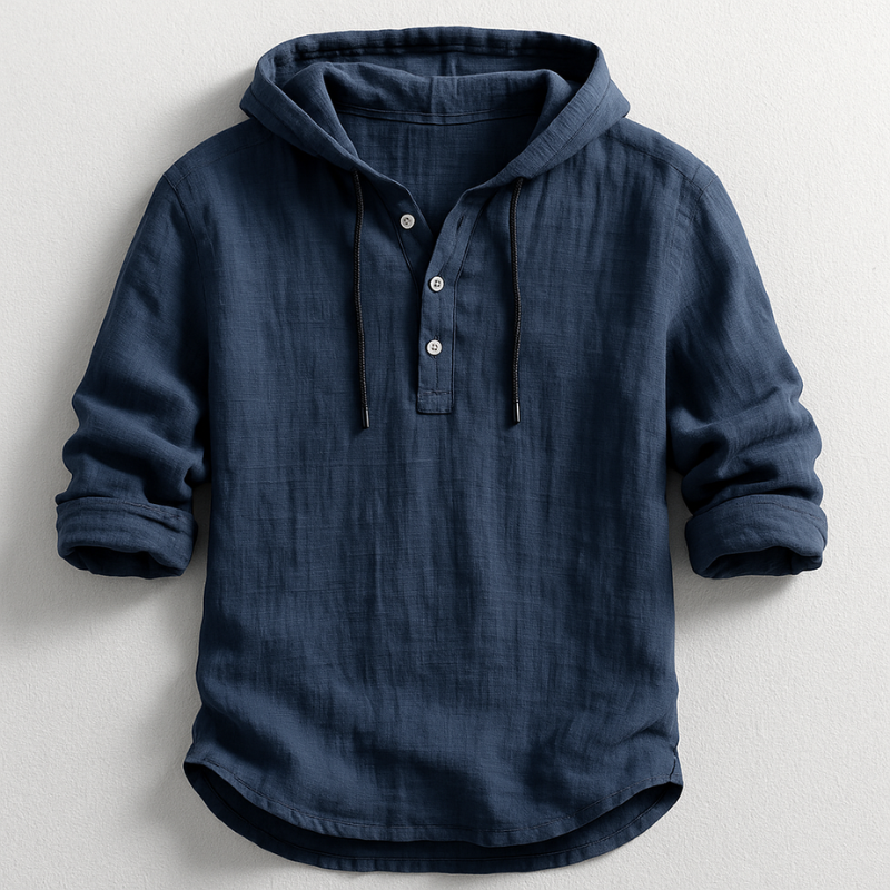 Vintém d'Ouro - Camisa elegante com capuz