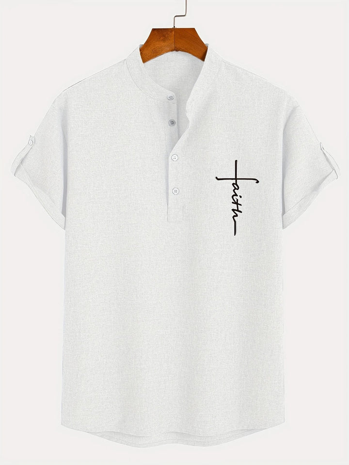 Vintém d'Ouro - Camisa Elegante com Colarinho Moderno