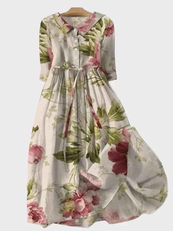 Vintém d'Ouro - Vestido Longo Botânico