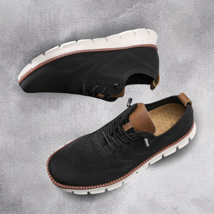 Vintém d'Ouro - Sapatos Ultra-Confortáveis Respiráveis Preto e Branco