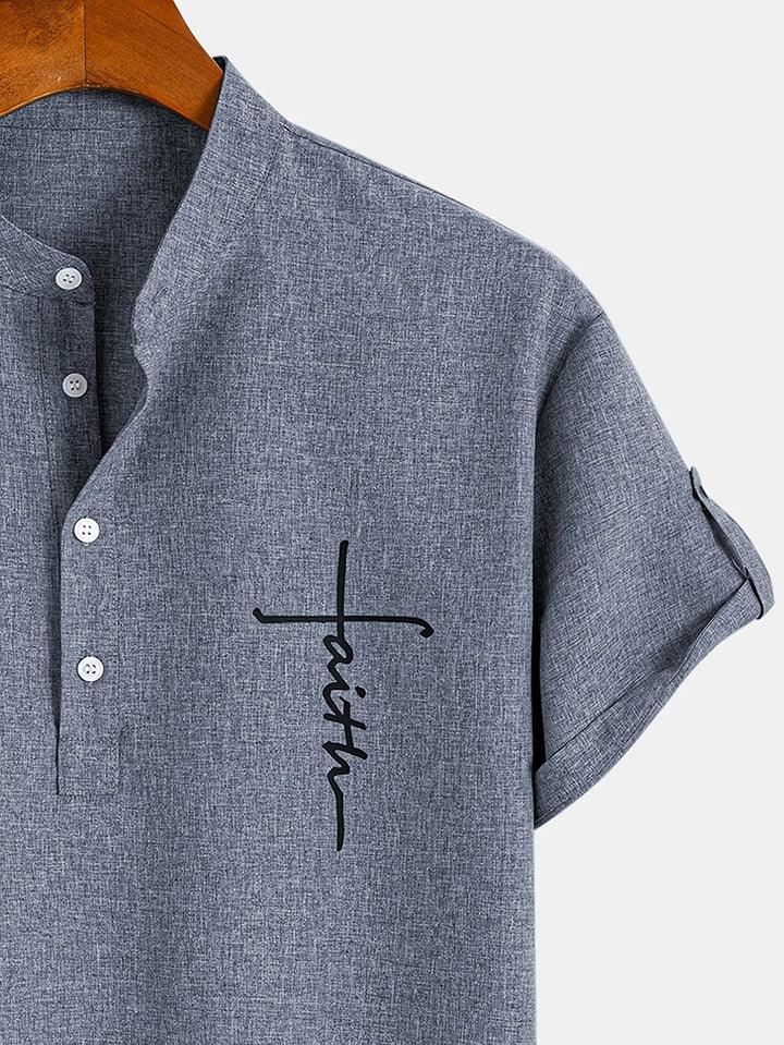 Vintém d'Ouro - Camisa Elegante com Colarinho Moderno