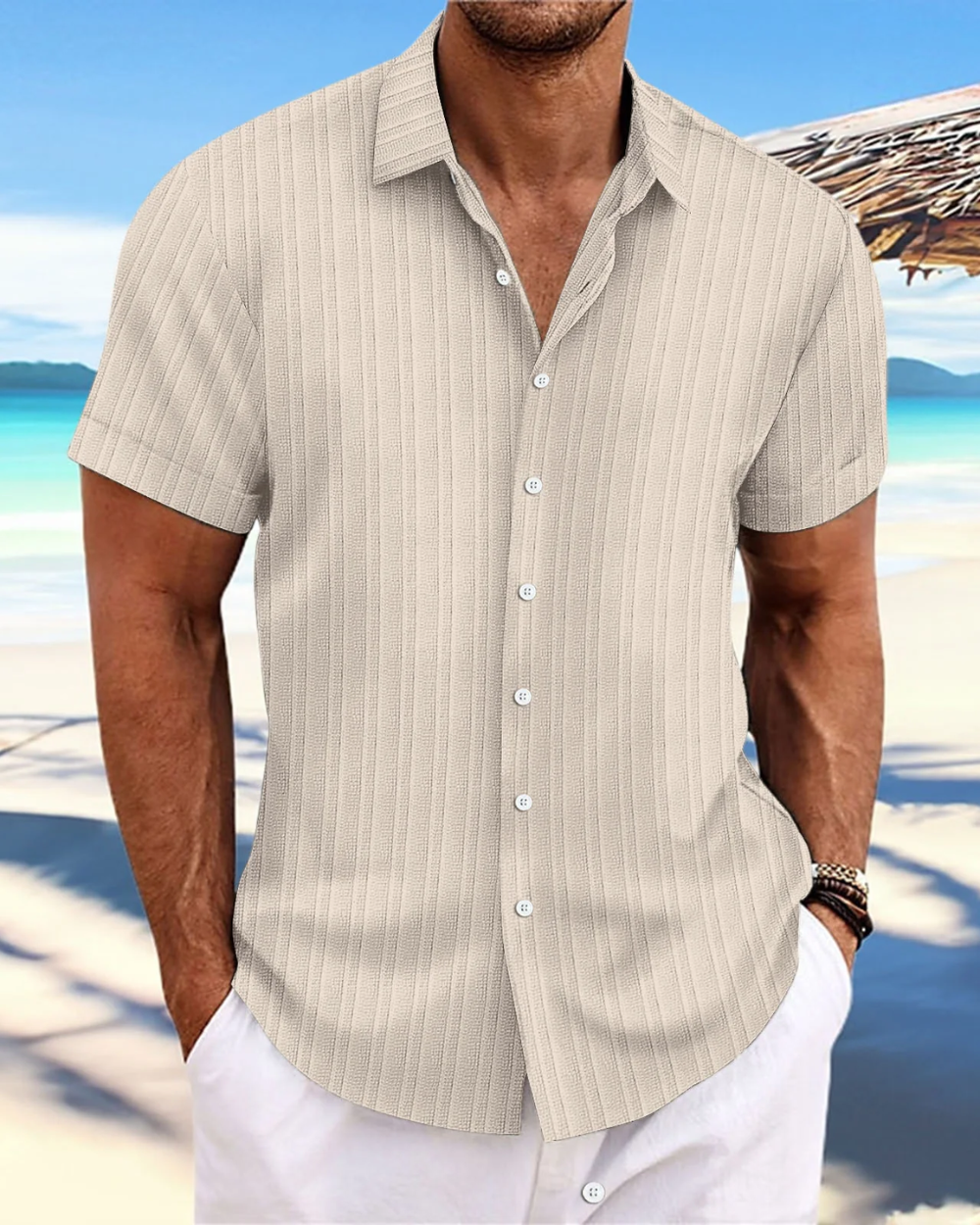 Vintém d'Ouro - Camisa casual de manga curta