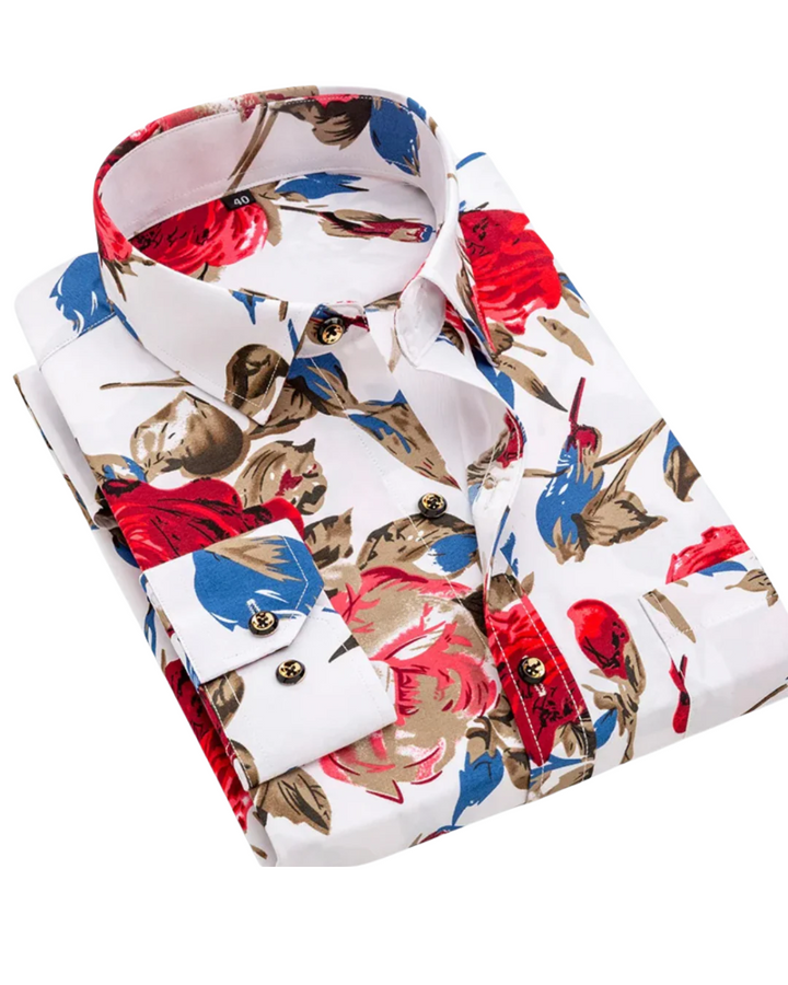 Vintém d'Ouro - Camisa com estampado náutico