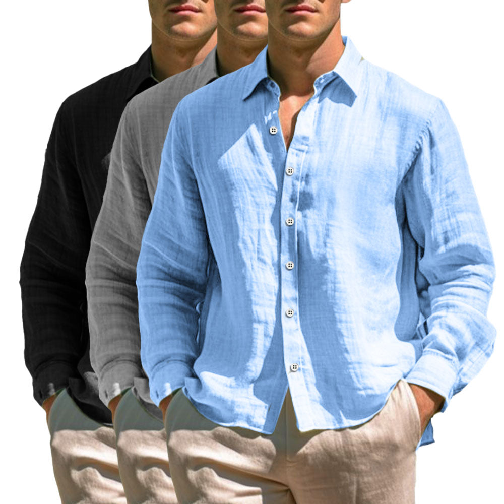 Vintém d'Ouro - Camisa casual de linho