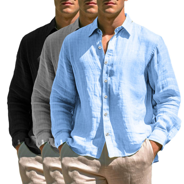 Vintém d'Ouro - Camisa casual de linho