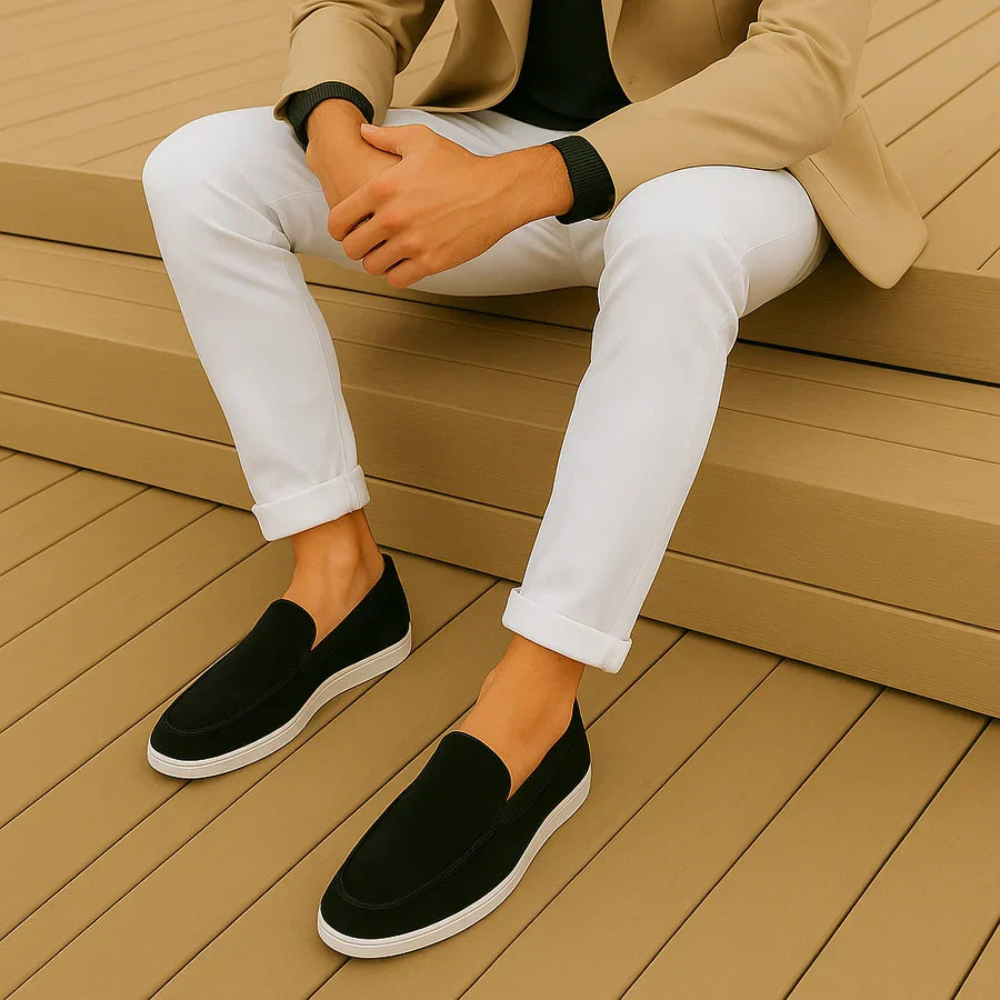 Vintém d'Ouro - Mocassins casuais de camurça