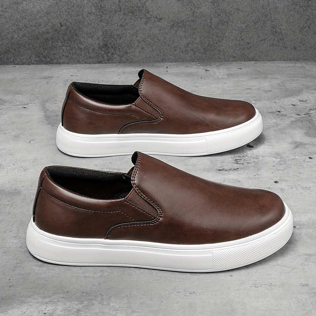 Vintém d'Ouro - Sapatos casuais de couro sem atacadores