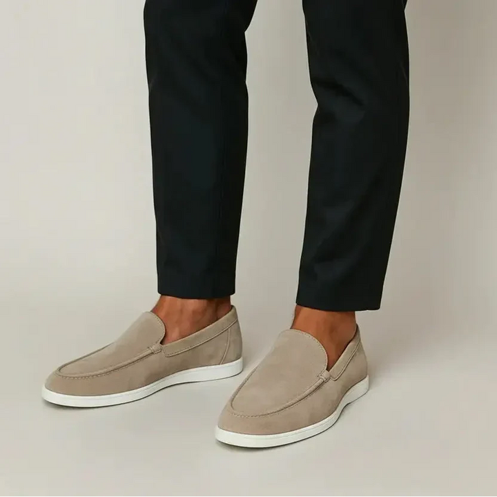 Vintém d'Ouro - Mocassim Elegante em Camurça