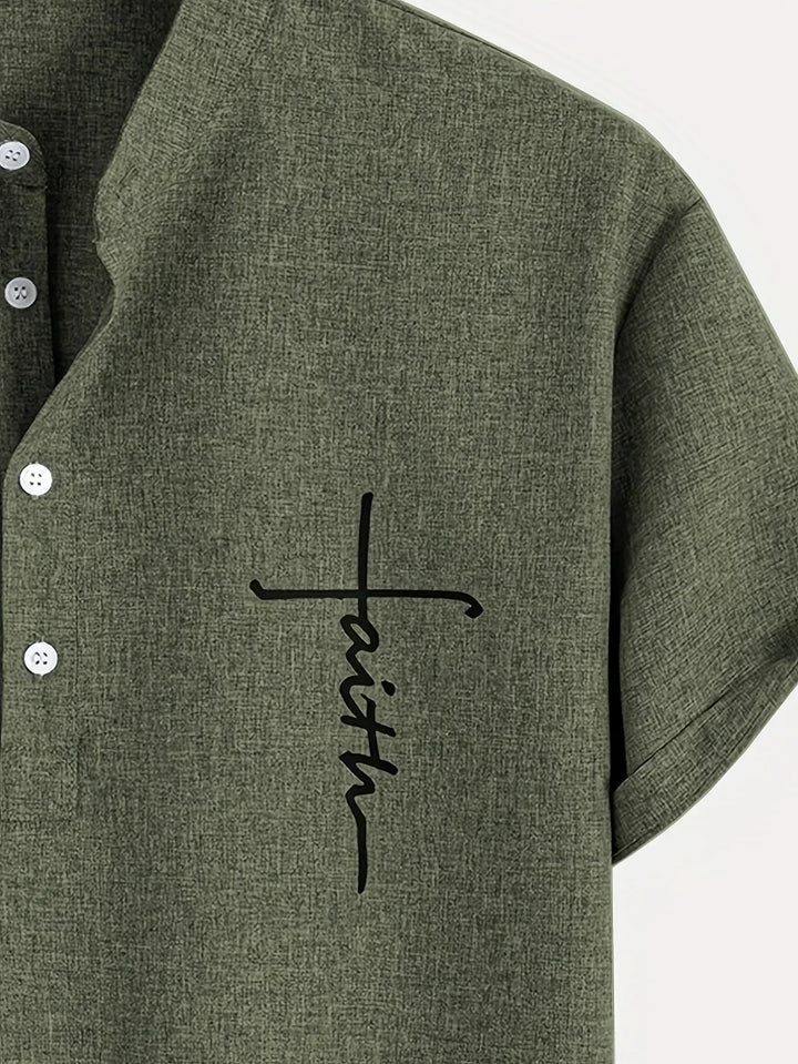 Vintém d'Ouro - Camisa Elegante com Colarinho Moderno
