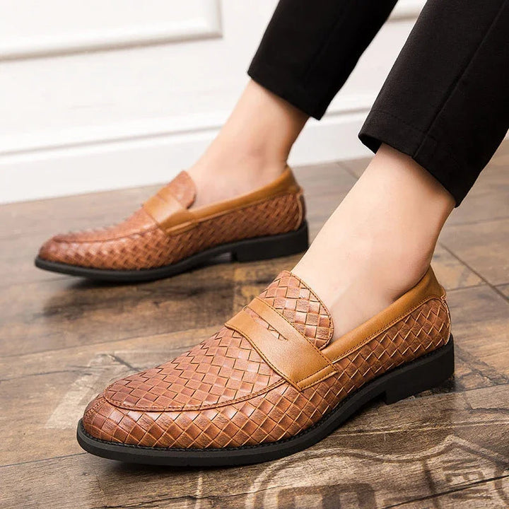 Vintém d'Ouro - Mocassins elegantes em tecido