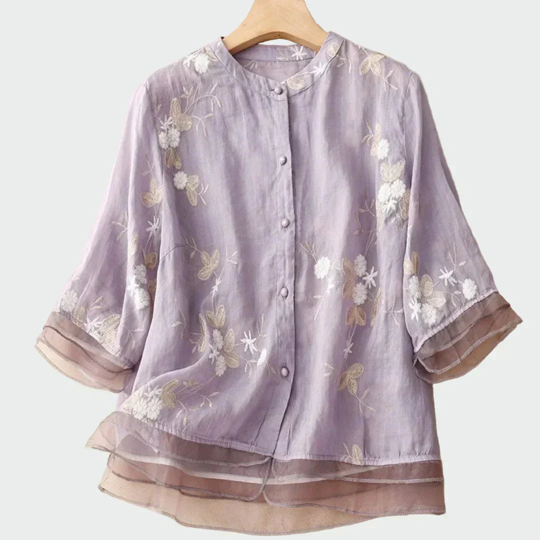 Vintém d'Ouro - Camisa bordada