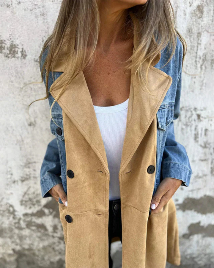 Vintém d'Ouro - casaco de jeans feminino