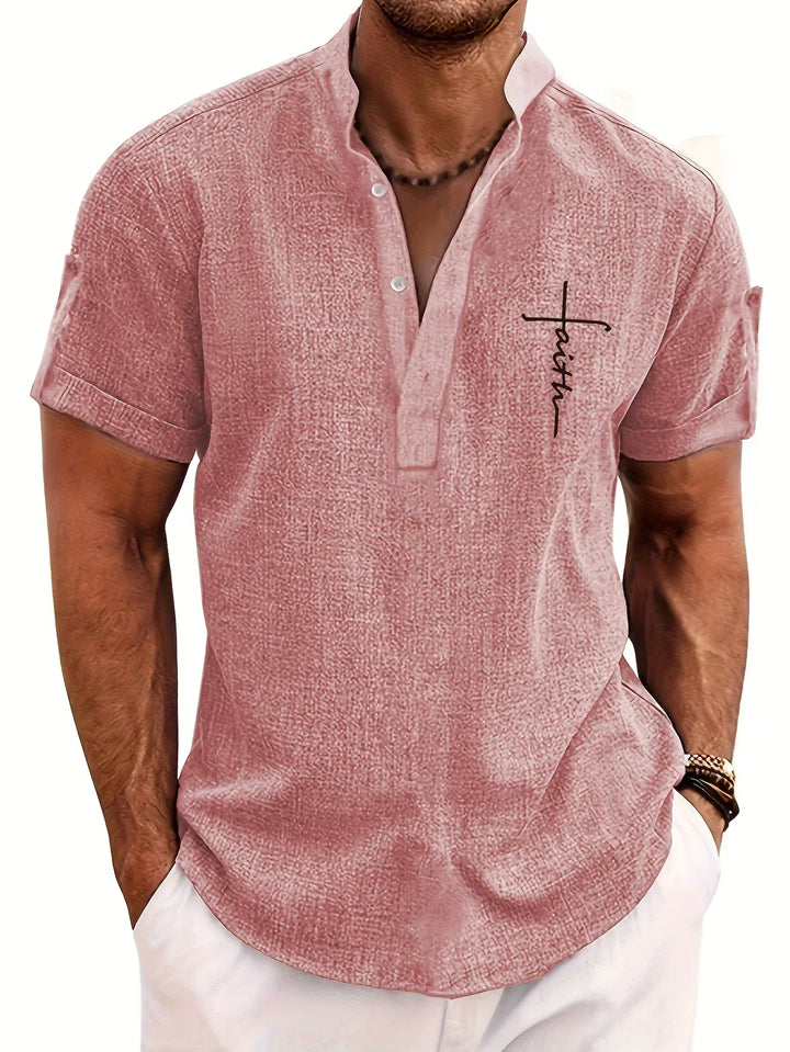 Vintém d'Ouro - Camisa Elegante com Colarinho Moderno
