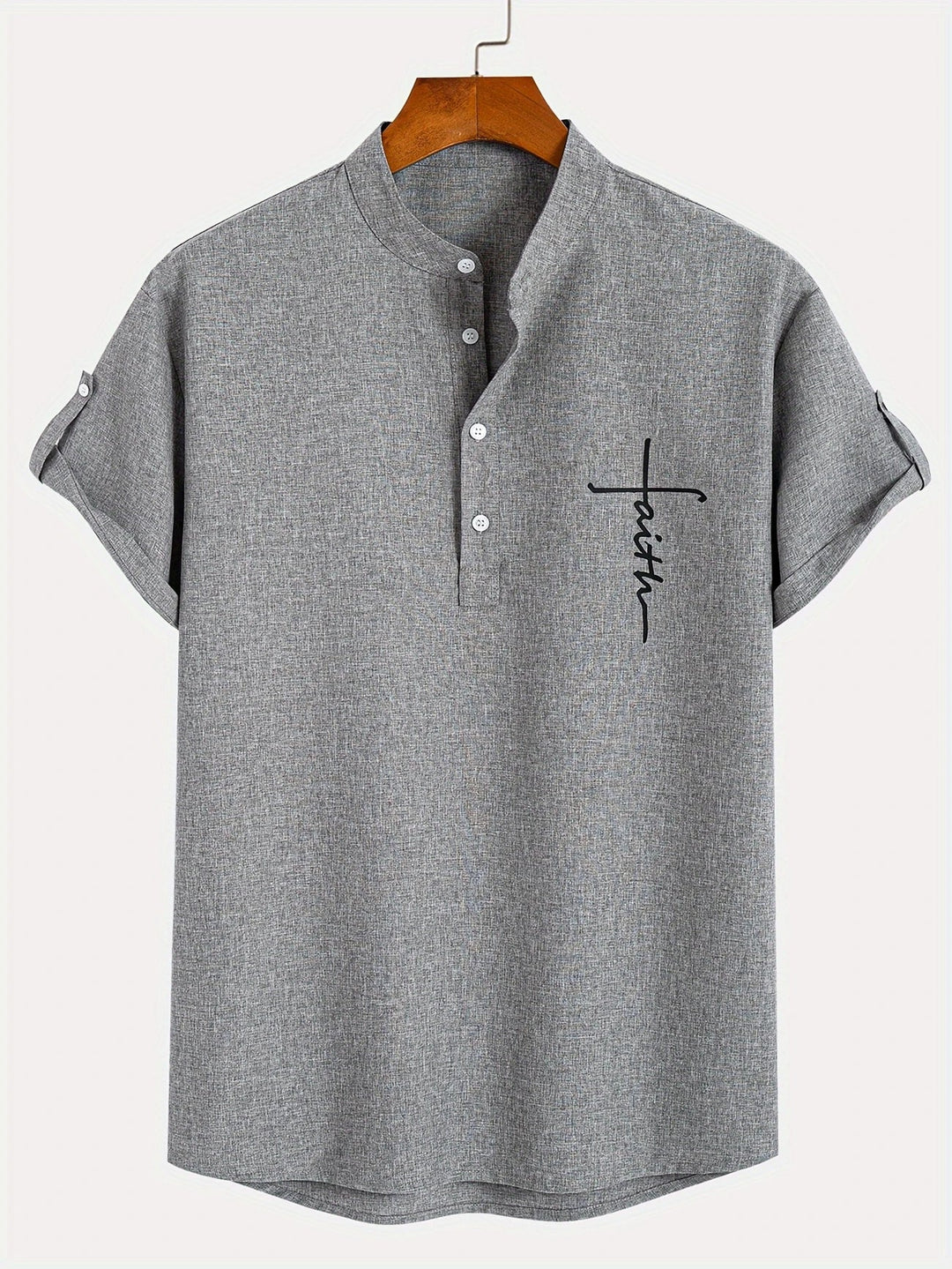 Vintém d'Ouro - Camisa Elegante com Colarinho Moderno