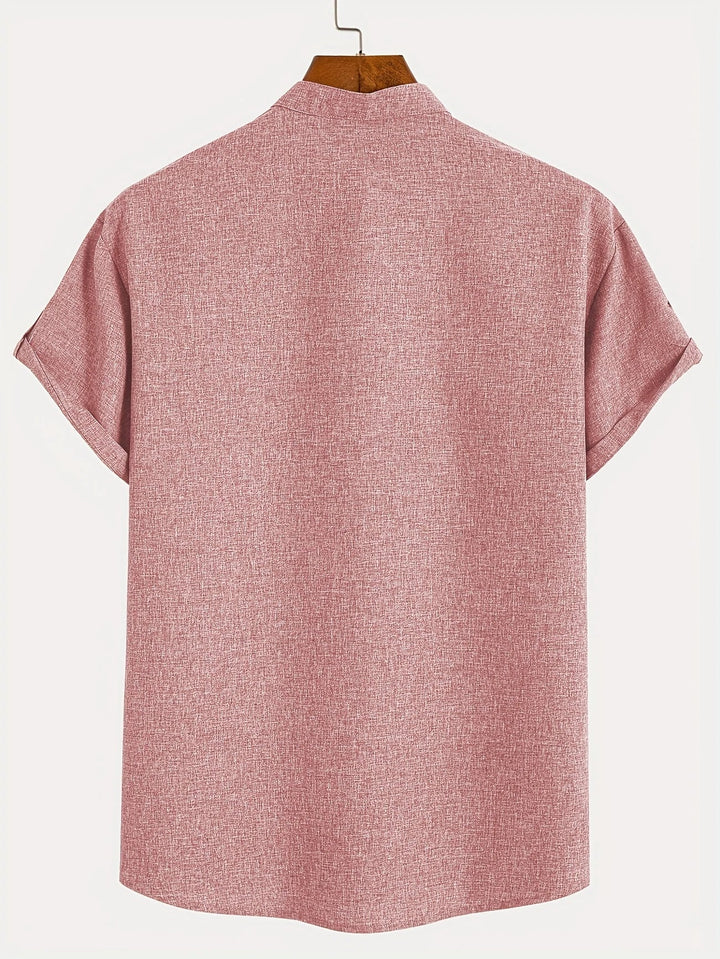 Vintém d'Ouro - Camisa Elegante com Colarinho Moderno