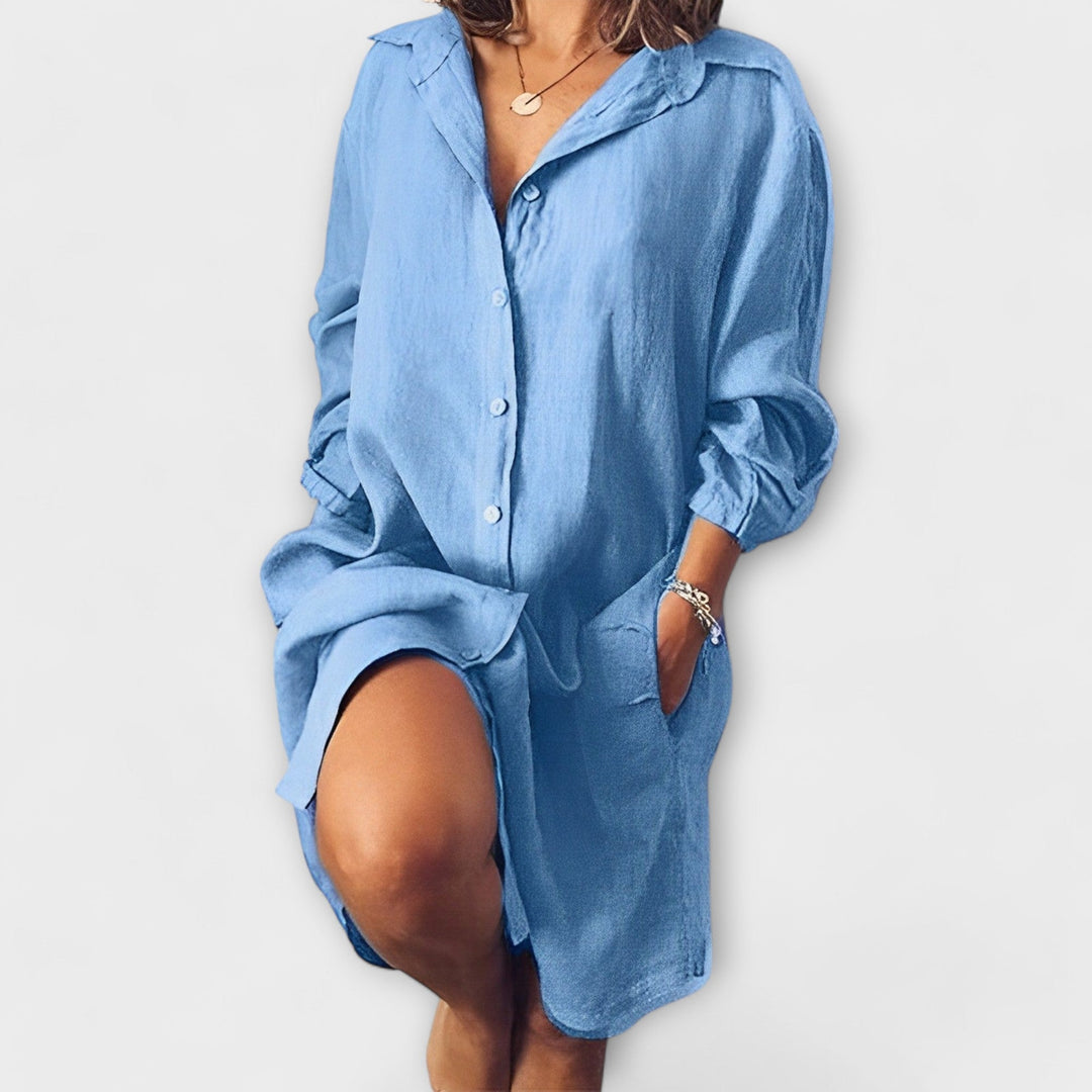 Vintém d'Ouro - Blusa casual de linho
