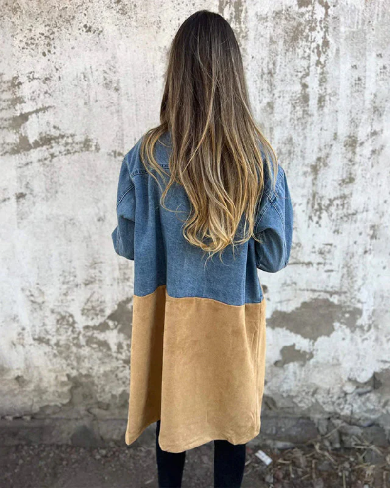Vintém d'Ouro - casaco de jeans feminino