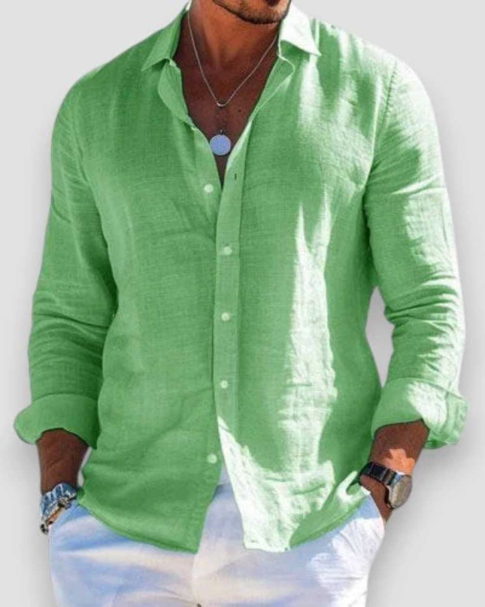 Vintém d'Ouro - Camisa Casual de Algodão