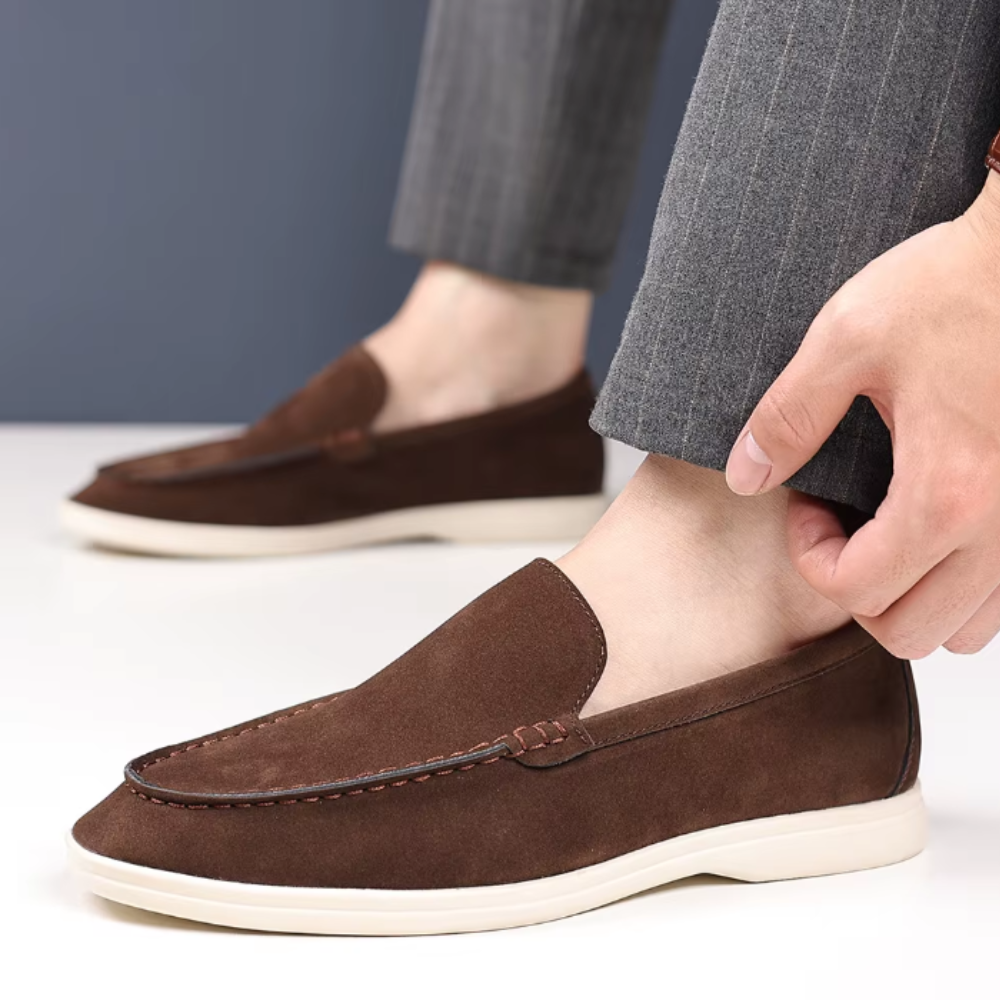 Vintém d'Ouro - Mocassins de camurça de luxo