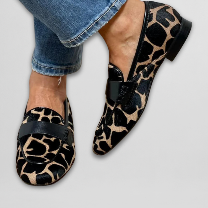 Vintém d'Ouro - Mocassim com estampa animal