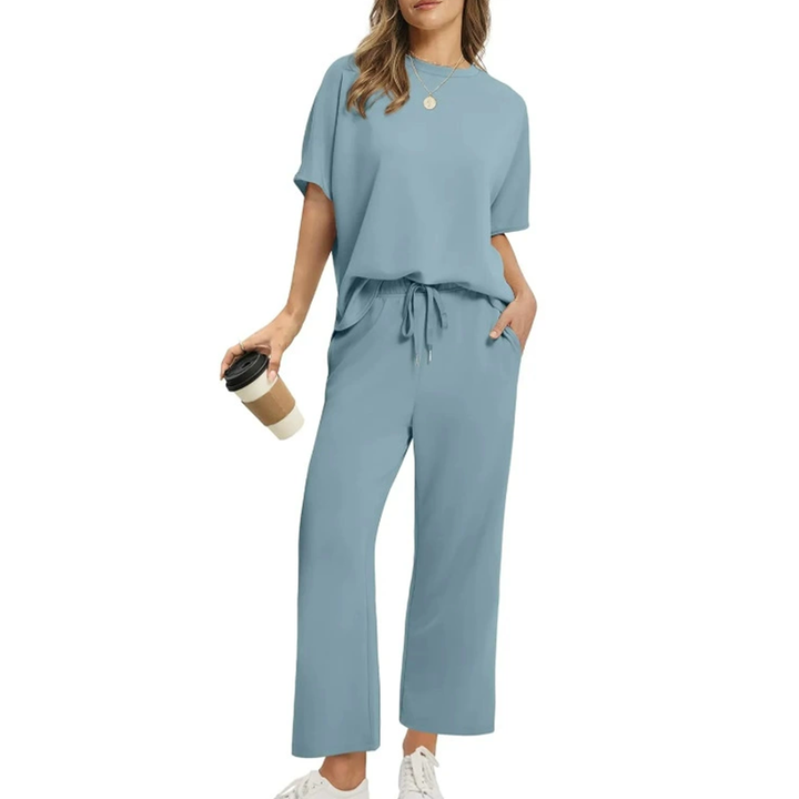 Vintém d'Ouro - Conjunto casual de blusa e calça