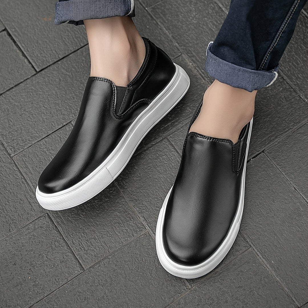 Vintém d'Ouro - Sapatos casuais de couro sem atacadores