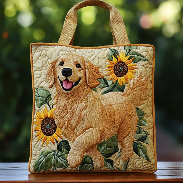 Vintém d'Ouro - Saco Tote Acolchoado com Design Canino