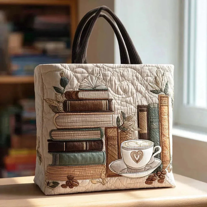 Vintém d'Ouro - Saco Tote Acolchoado Literário