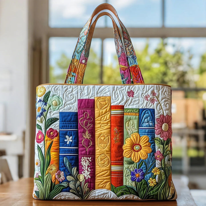 Vintém d'Ouro - Saco Tote Acolchoado Floral