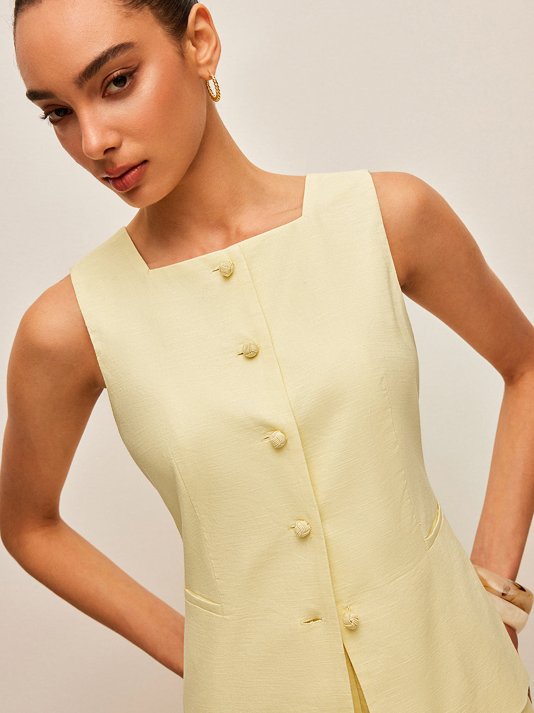 Vintém d'Ouro - Conjunto Elegante de Blusa e Calça