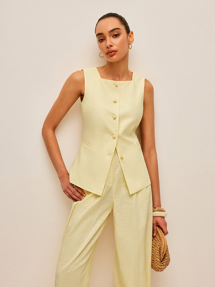 Vintém d'Ouro - Conjunto Elegante de Blusa e Calça