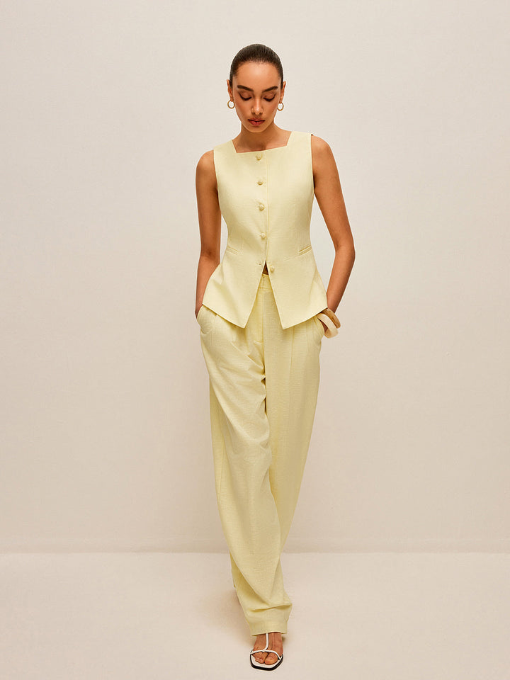 Vintém d'Ouro - Conjunto Elegante de Blusa e Calça