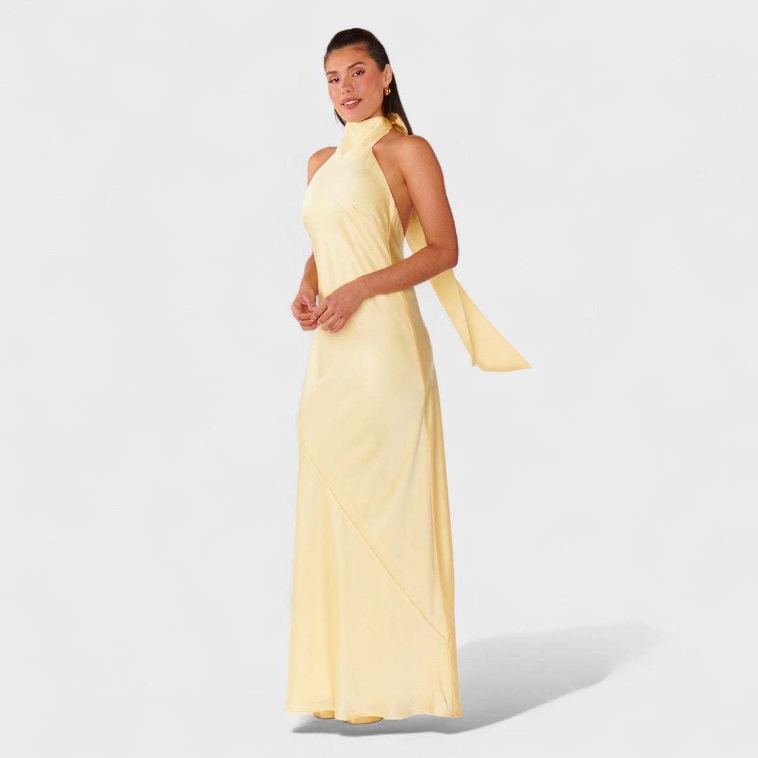 Vintém d'Ouro - Vestido com laço de cetim