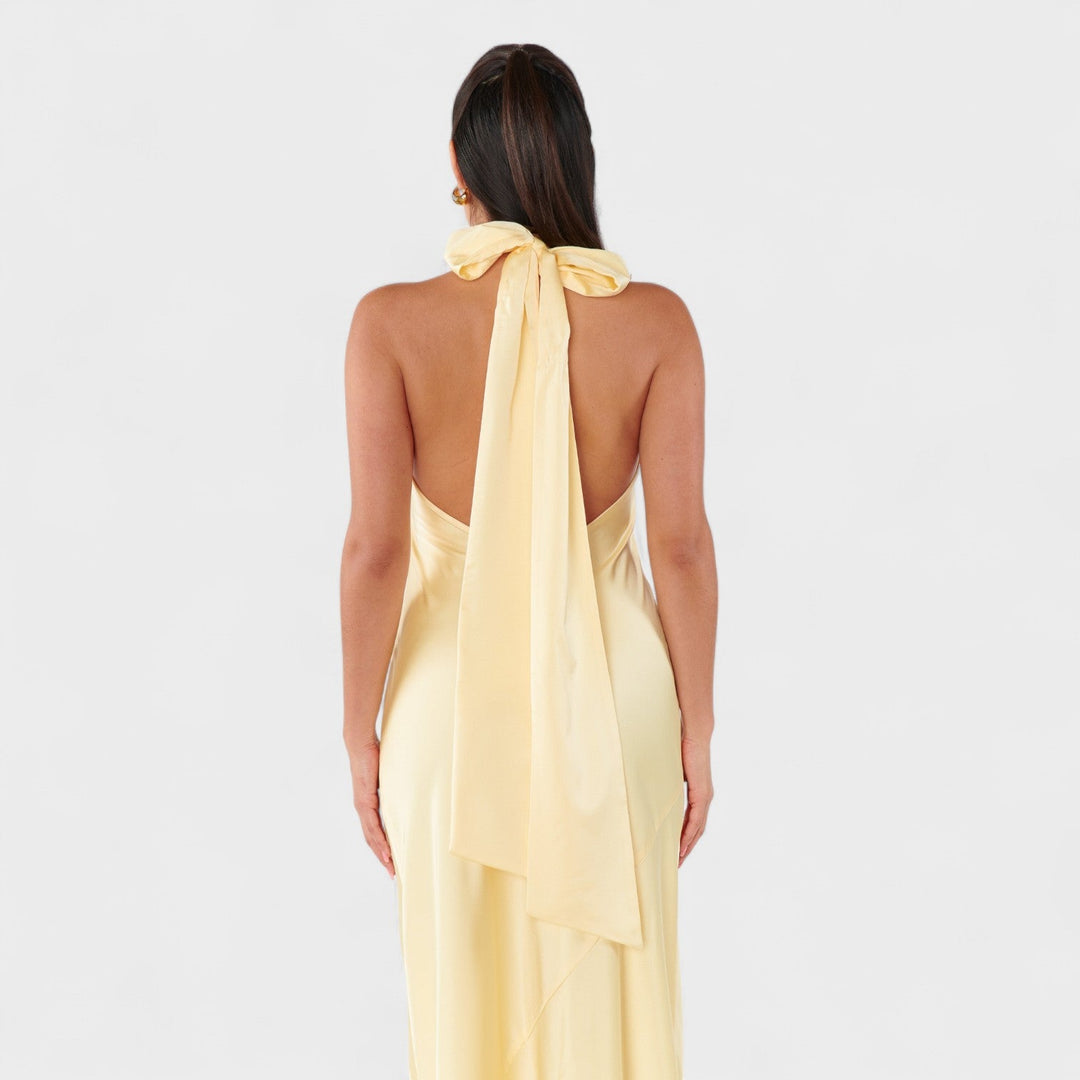 Vintém d'Ouro - Vestido com laço de cetim