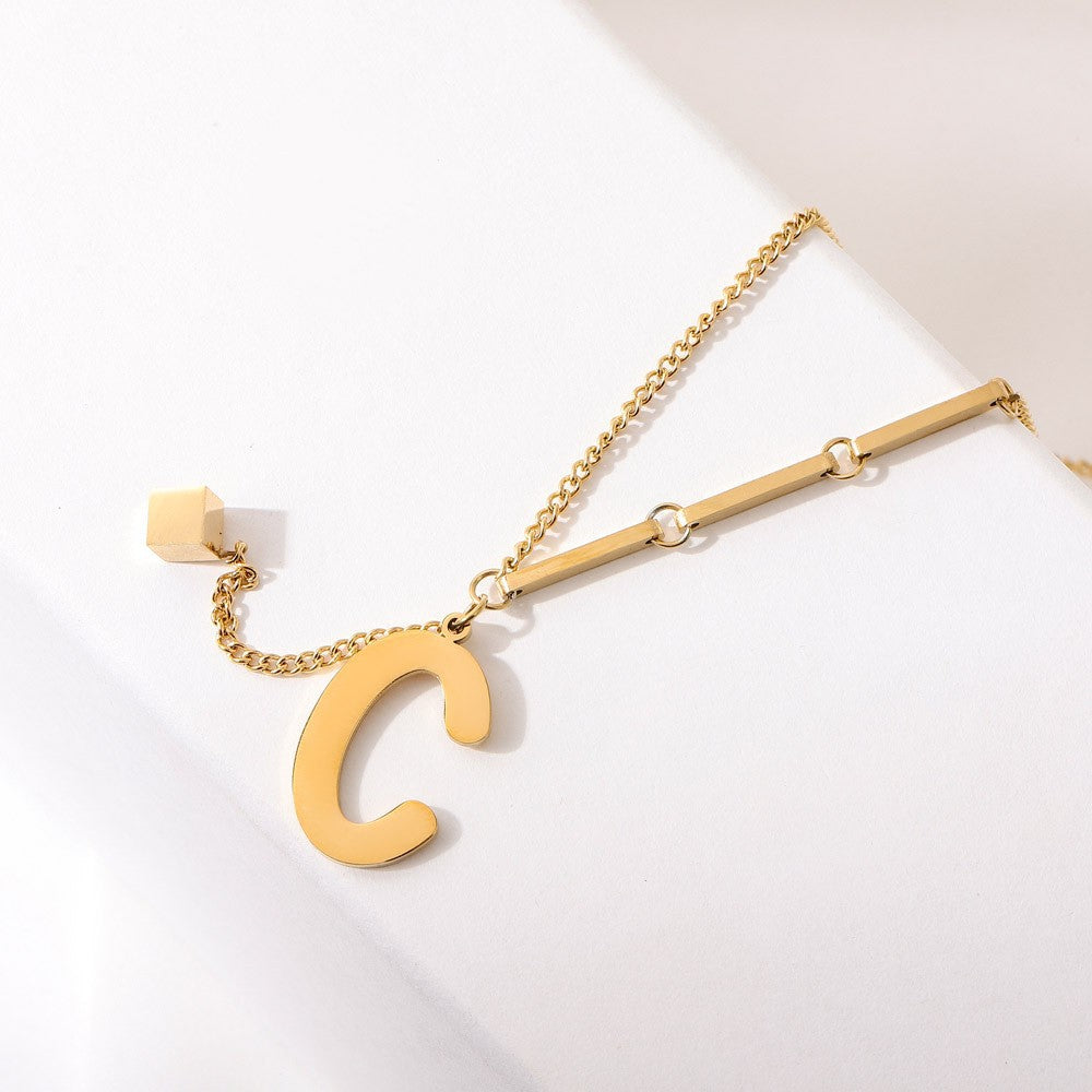 Vintém d'Ouro - Colar de Inicial Personalizada