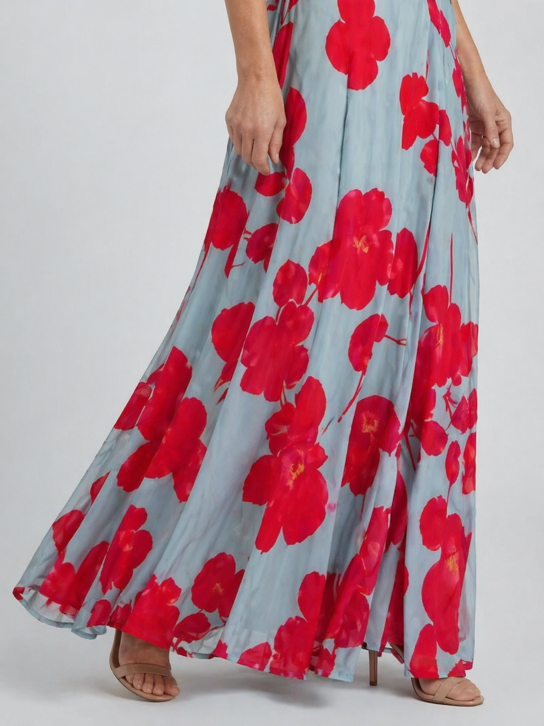 Vintém d'Ouro - Vestido Maxi Flutuante Floral