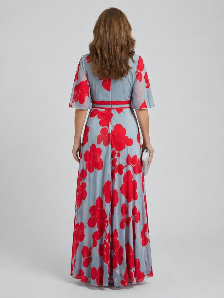 Vintém d'Ouro - Vestido Maxi Flutuante Floral