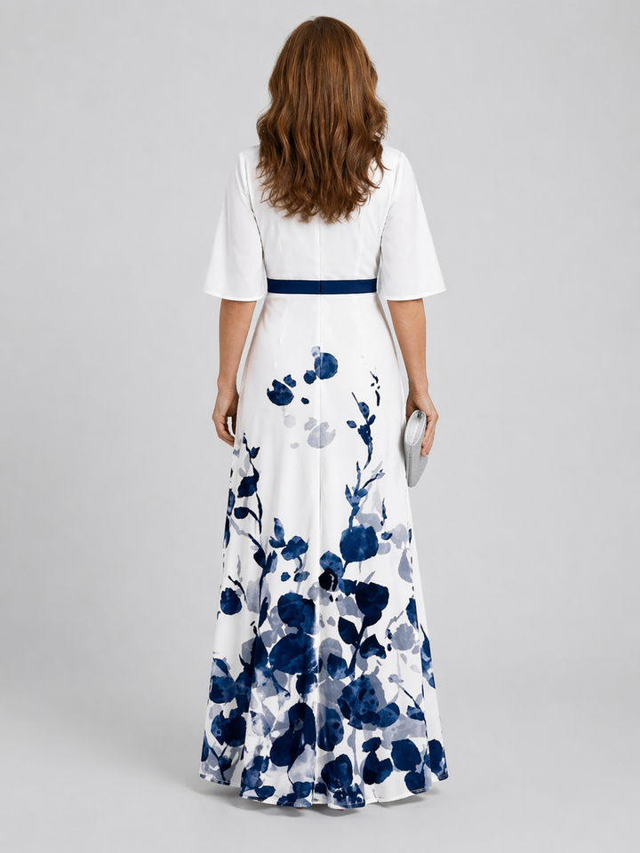 Vintém d'Ouro - Vestido Maxi Flutuante Floral